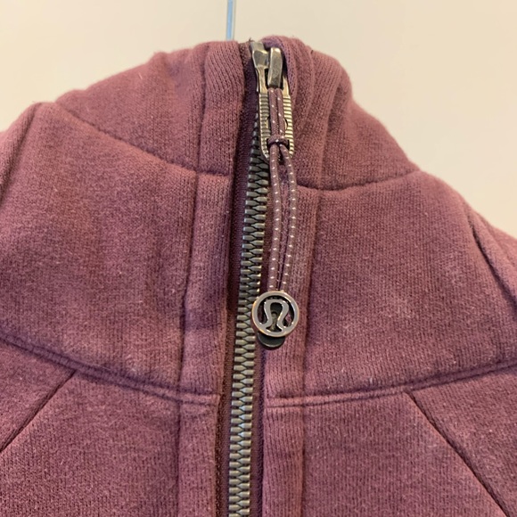 Maroon Size 4 LuluLemon Scuba Sweater - Picture 4 of 5